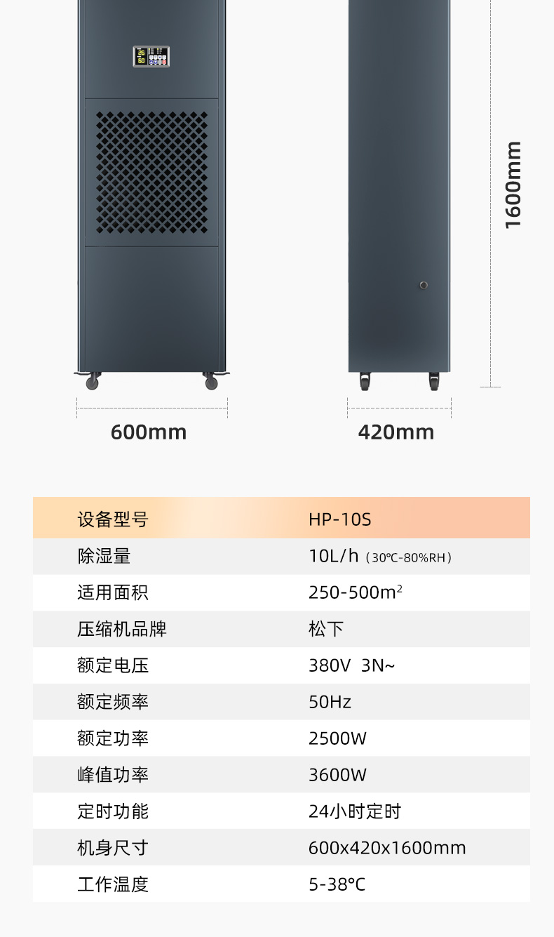 工業除濕機HP-10S